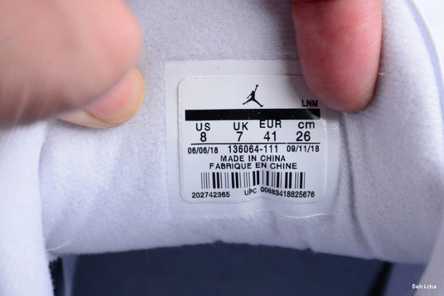 Cheap BK jordan white 136064-111 retro 3 air triple 1119